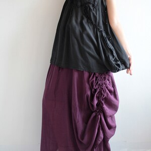 Blouse/Tank top....Black No.14 and more colour available cotton mixed silk M 1138 image 4