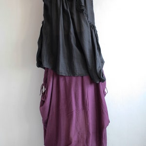 Blouse/Tank top....Black No.14 and more colour available cotton mixed silk M 1138 image 3