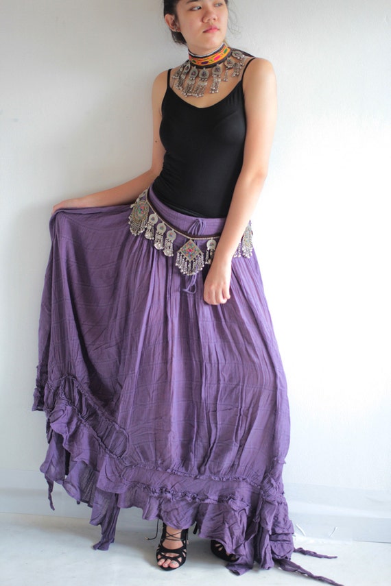 Asymmetric gypsy skirt ...1188 hippie boho elegant 1188 | Etsy