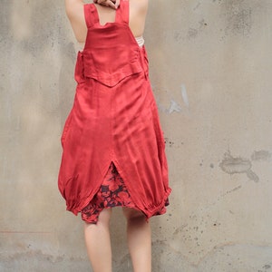 Mini...Jumpsuit/ dress mix silk 56 Red image 3