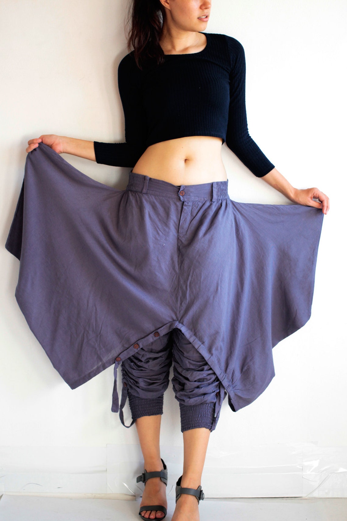 Pants... Skirt Over Pants...no.19 Mix Silk GP355 Etsy