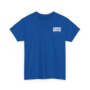 Camiseta con el logotipo de la empresa Dunder Mifflin, programa de televisión The Office, regalo divertido, serie NBC, diseño de mercadería para fanáticos, regalo de cumpleaños, regalo de San Valentín
