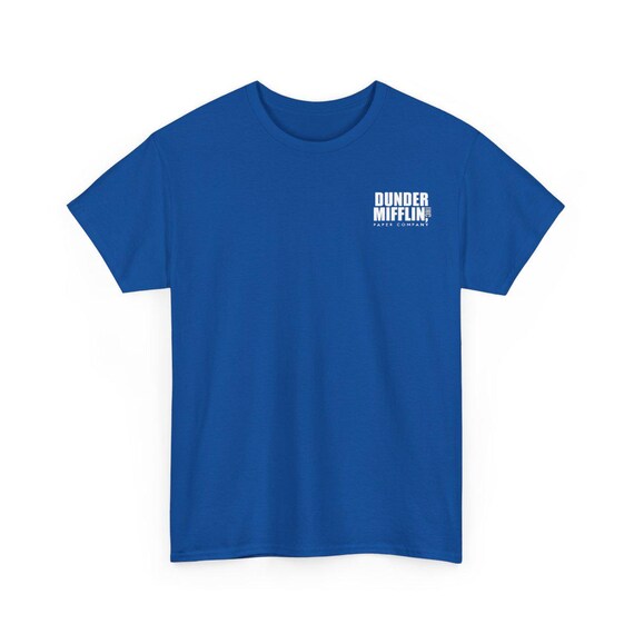 Dunder Mifflin The Office TV Show Funny T-Shirt - Unisex Heavy Cotton Tee, Gildan Brand