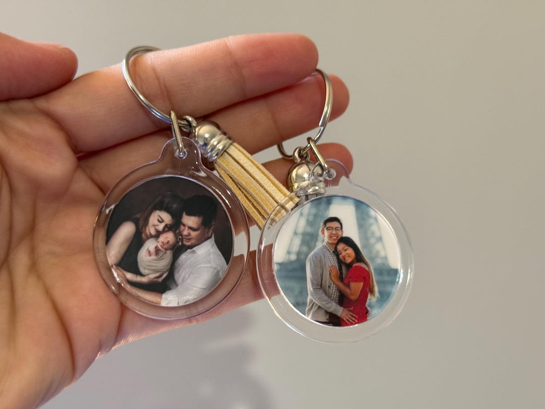Custom Photo Keyring | Photo Keychain | Round Keychain | Acrylic ...