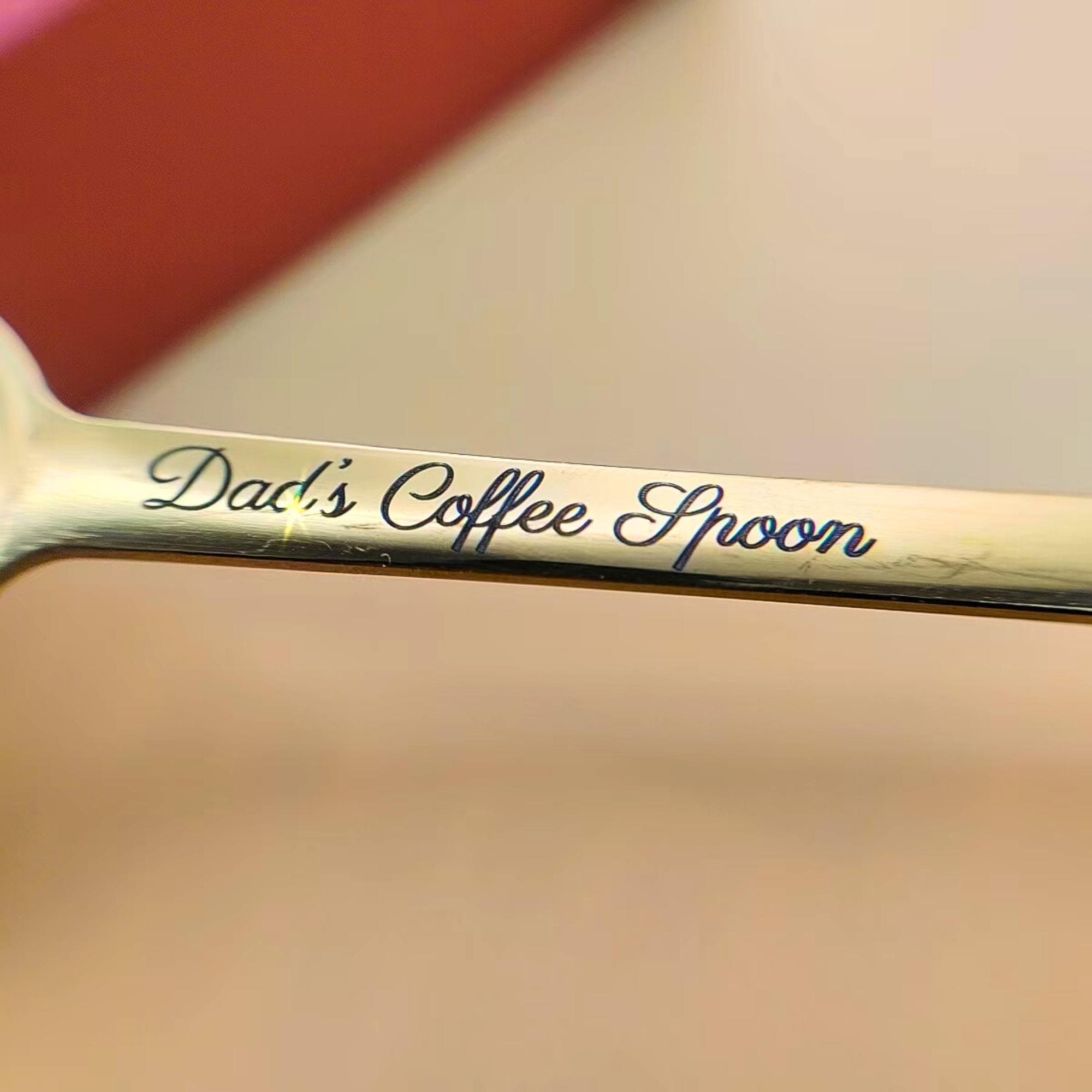 Personalized Engraved Spoon set-Custom Text Spoons-Personalized Stainless Steel spoon-coffee spoon set-Family Spoon set-Christmas spoon set