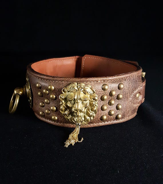 Dog collar with lock and key hotsell
