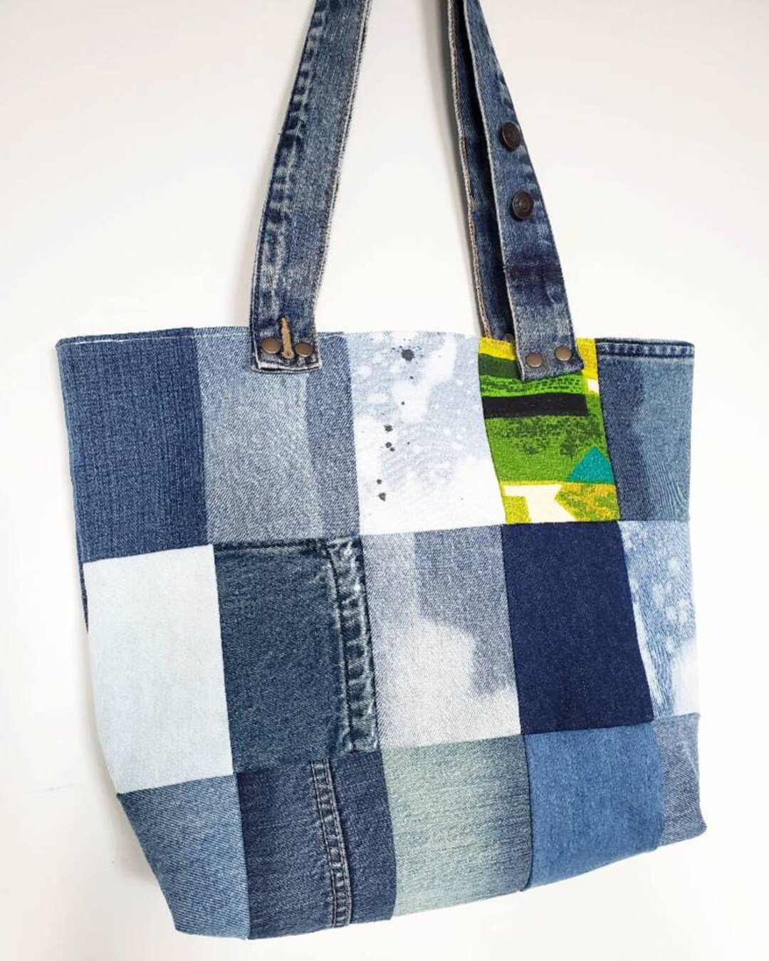 トートバッグ KITH Patchwork Denim Tote KITH Patchwork Denim Tote - Blue Totes, Bags - WKITH37875
