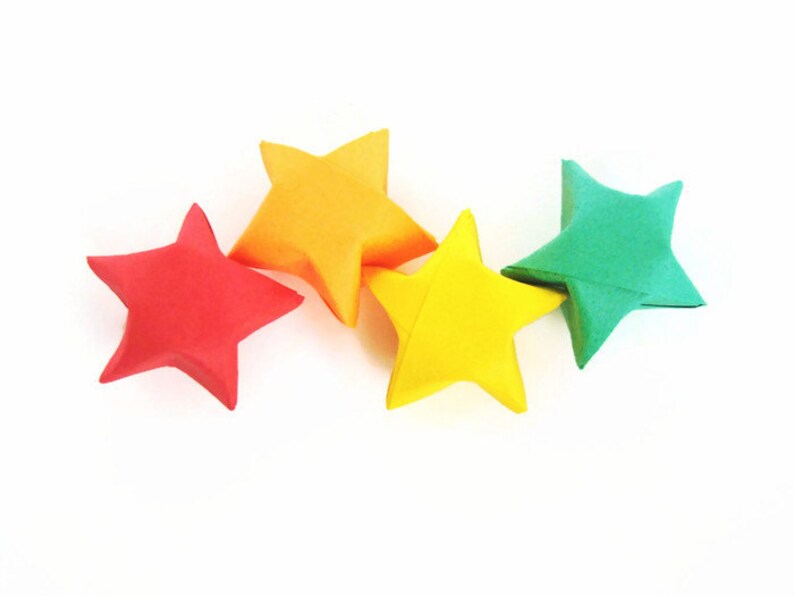 100 Origami Lucky Stars - Rainbow Colors - Etsy