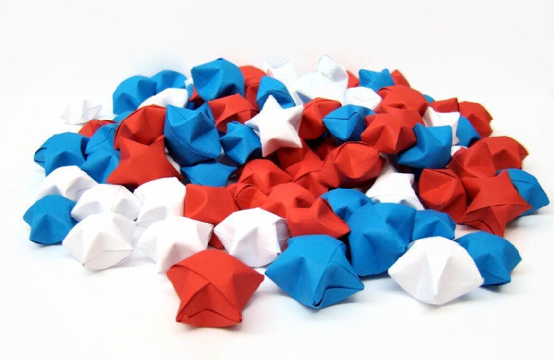 100 Origami Lucky Stars Solid Colors You Pick the Colors Etsy