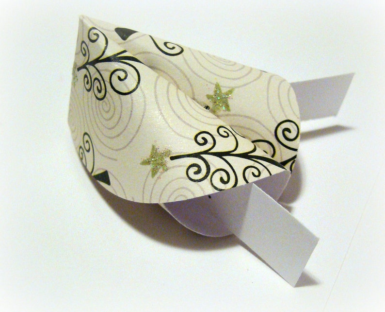 Christmas Origami Fortune Cookies Set of 25 image 3