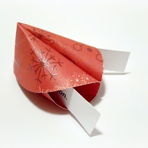 Christmas Origami Fortune Cookies Set of 25 image 2