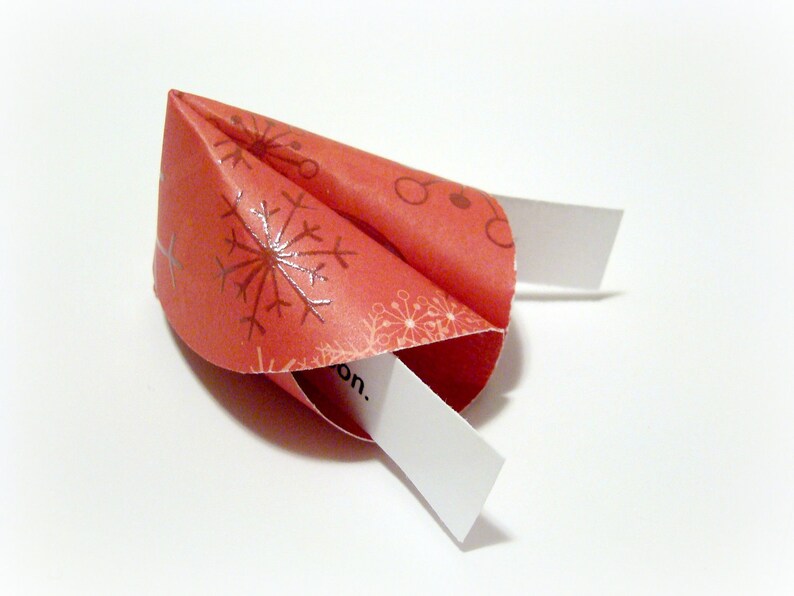 Christmas Origami Fortune Cookies Set of 25 image 2