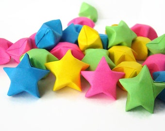 50 Origami Lucky Stars - Solid Colors - You Pick the Color(s)