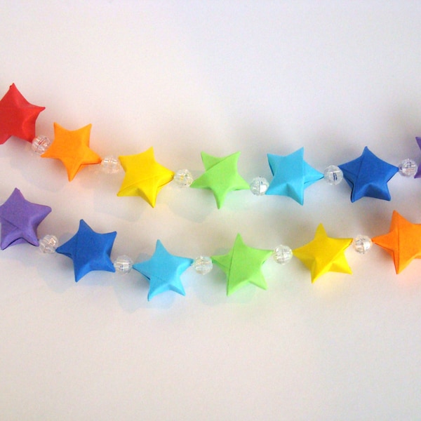 Lucky Star Garland - Rainbow - ROYGBIV - 7 Color Rainbow