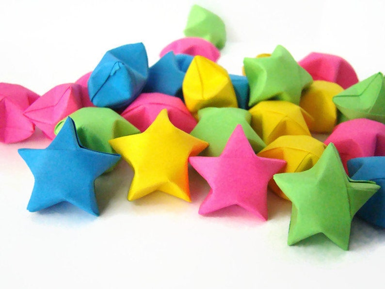 100 Origami Lucky Stars Solid Colors You Pick the Colors - Etsy