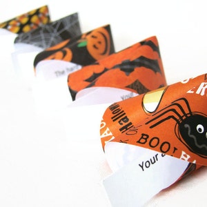 Halloween Origami Fortune Cookies - Set of 25