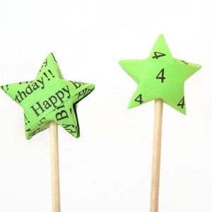 Party Picks Happy Birthday Lucky Stars Set of 30 in Your Color Selection image 2