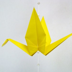 READY TO SHIP Origami Crane Hanging Mobile Gender Neutral Alphabet Theme Home Decor Kids Room Decor image 6