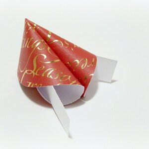 Christmas Origami Fortune Cookies Set of 25 image 4