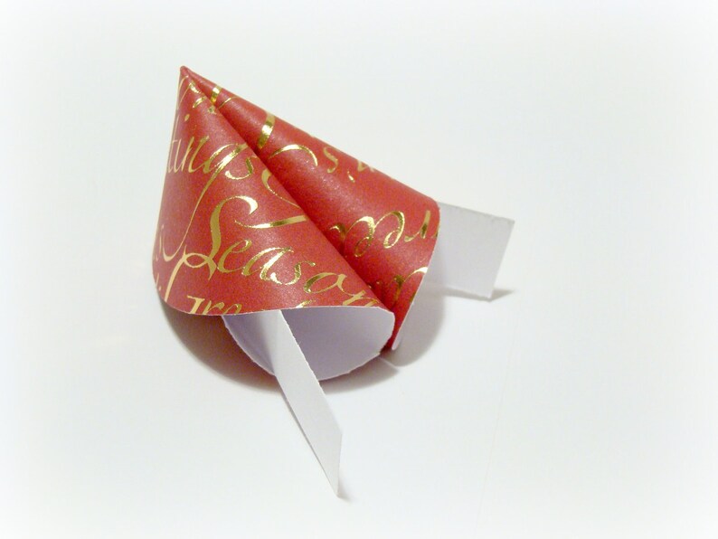 Christmas Origami Fortune Cookies Set of 25 image 4