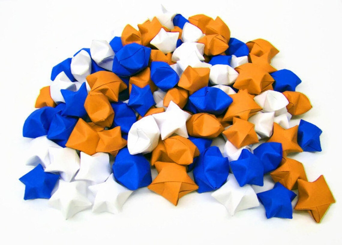 100 Origami Lucky Stars Solid Colors You Pick the Colors Etsy