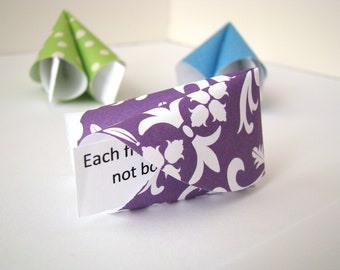 Origami Fortune Cookies - Multi Colored - Set of 10