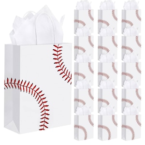 16 Stück Baseball Party Candy Favor Taschen Sport Party Geschenk Taschen