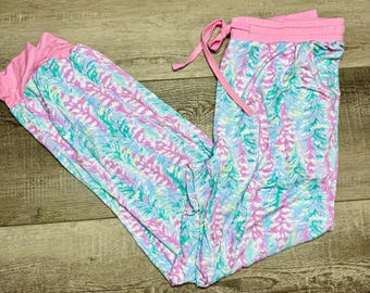 NWT Custom Women’s Bamboo Christmas Holiday Jogger Pajamas