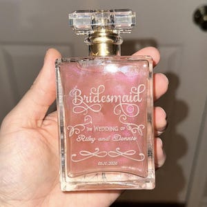 Personalisierte Parfümflasche: Personalisiertes Hochzeitsfest-Andenken