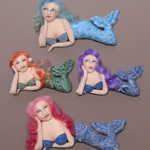 Miranda - pin doll or barrette E-PATTERN (2 sizes)