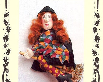 Hazel the Witch Pin Doll / Ornie traditional paper pattern SALE