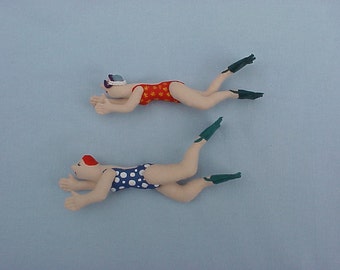 The Swimmer - 5-inch pin doll E-PATTERN (slim and zaftig versions)