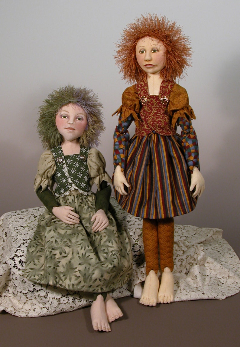 Averill, 18-19 inch cloth doll E-PATTERN image 2