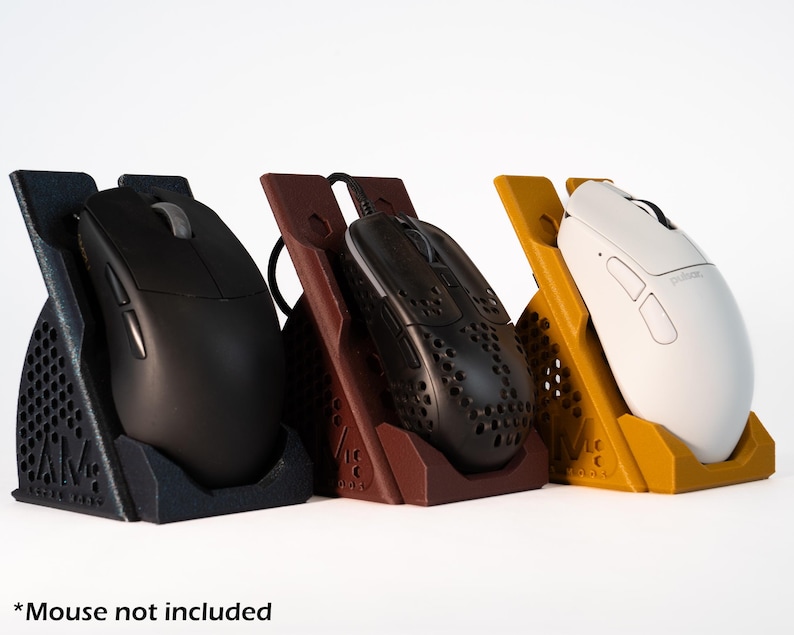 Orion Mouse Stand | 3D Printed Gaming Mouse Dock With Cord Storage - Etsy