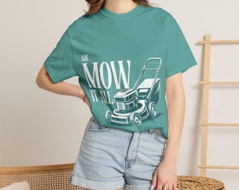 Gräsklippare Gräsklippare Trädgårdsmästare Rolig T-shirt