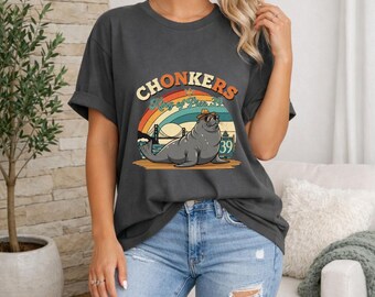 Chonkers King of Pier 39 Seal T-shirt, San Francisco sjölejonsgrafiktröja