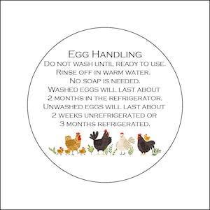 Egg Carton Date Labels Stickers (30 3" or 36 2.5" or 40 2")