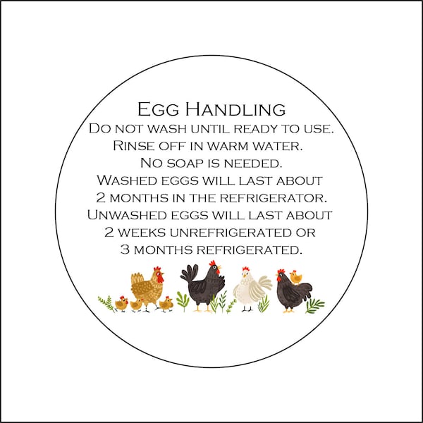 Egg Carton Date Labels Stickers (30 3" or 36 2.5" or 40 2")