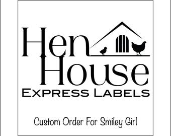 36 Custom Cottage Bakery Law Labels Stickers (2.5" Square)