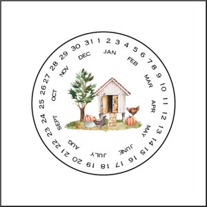 Egg Carton Date Labels Stickers (30 3" or 36 2.5" or 40 2")