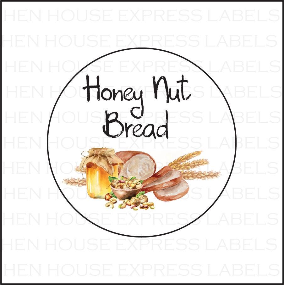 40 Homemade Honey Nut Bread Labels Stickers - Etsy