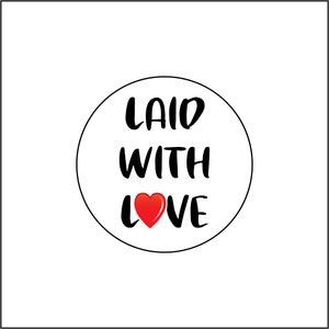 96  Laid With Love Egg Carton Labels Stickers