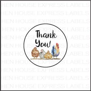 96 Thank you! Labels Stickers  (egg carton labels, thank you labels)