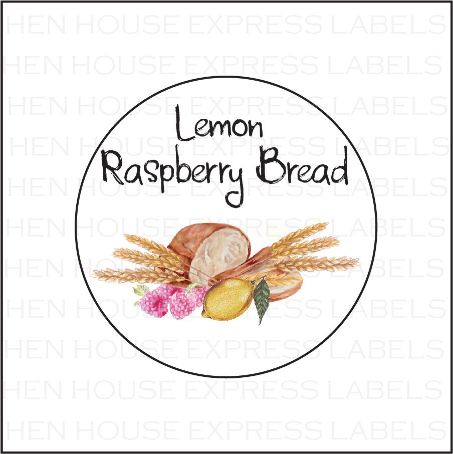 40 Homemade Lemon Raspberry Bread Labels Stickers - Etsy