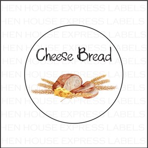 40 Cheese Bread Labels Stickers