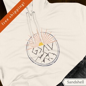 God is Greater Than The Highs And Lows Hoodie, God is Greater Sweatshirt, Christian Shirt, God is Great Distressed Sweater, Christian Gift