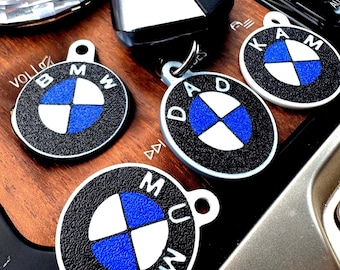 Personalized BMW Logo Keychain - Custom Initial Car Accessory