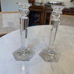 Vintage Mikasa Crystal Candle Holders