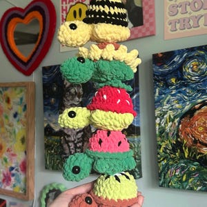 Handmade Crochet Turtle Plushie Adults and Kids Gift Decor Stuffed Animal Plush