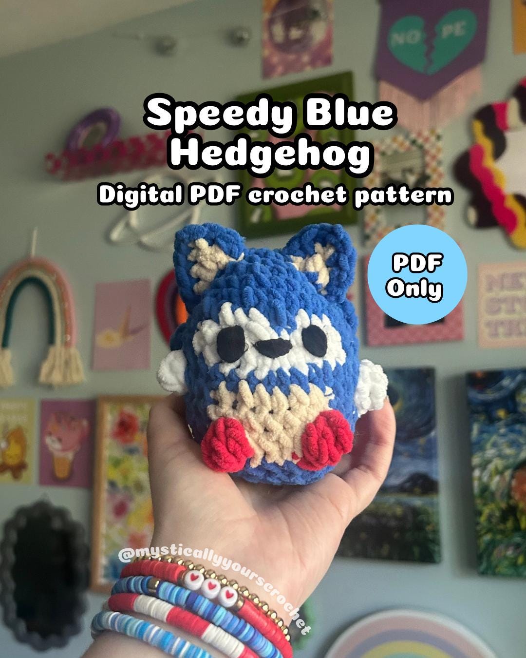 30 Sonic Crochet Patterns to Stitch for Fans of the Fastest Hedgehog 33 No-Sew Speedy Blue Hedgehog Crochet Plushie Pattern